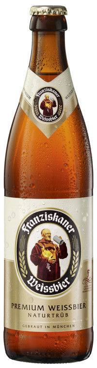 Franziskaner hefe weissbier natur   5%   20x50cl