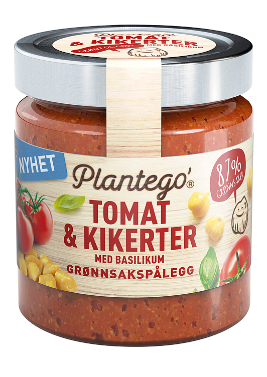 Tomat og kikerter m/basilikum   165g