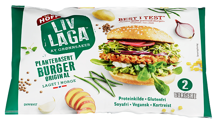 Burger plantebasert original  250g