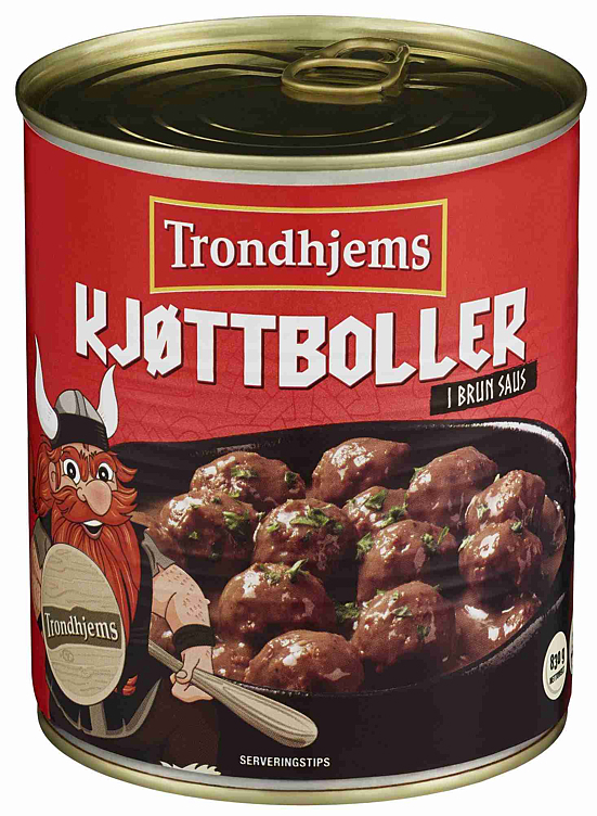 Trondhjems kjøttboller i brun saus  830g