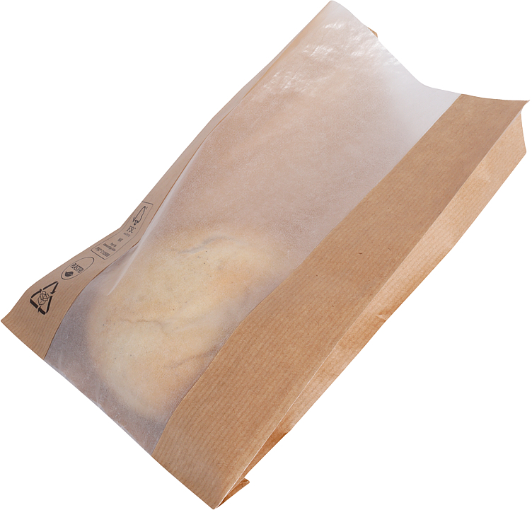 Bollepose 1kg med pergamin papir 160x60x230mm  500stk