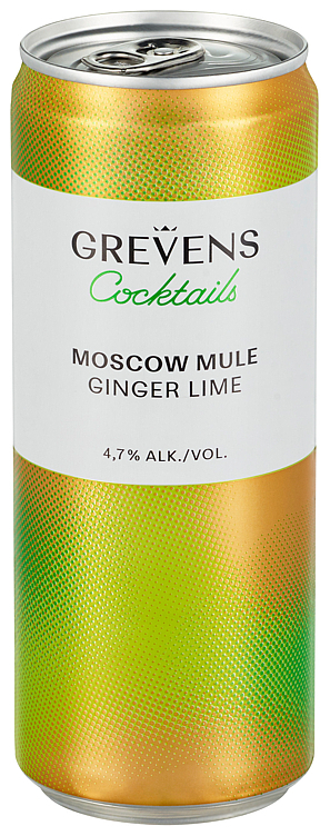 Grevens cocktails moscow mule ginger lime   4,7%   20x33cl