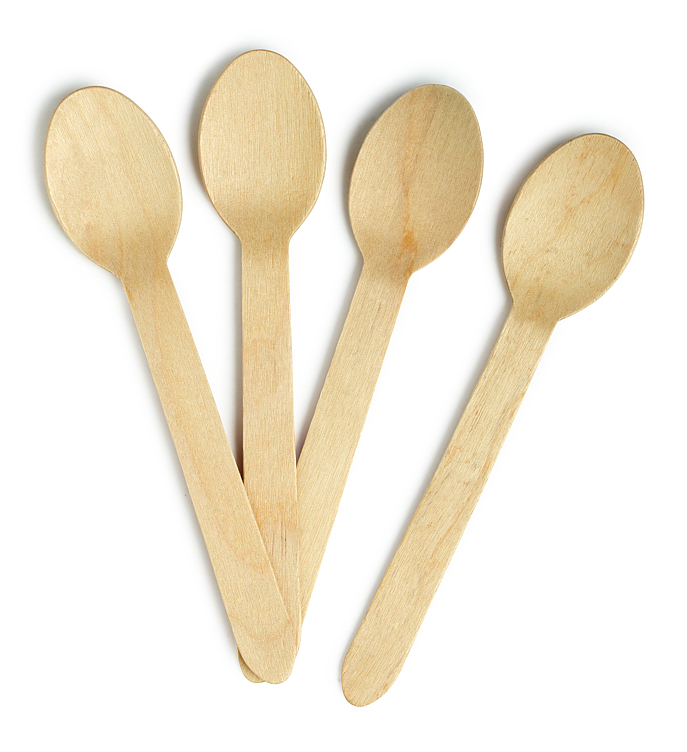 Skje petit vokset tre 16cm  100stk