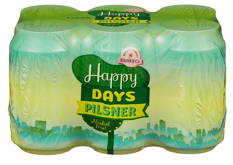 Klokk & co happy days pils bx   0,5%   24x33cl