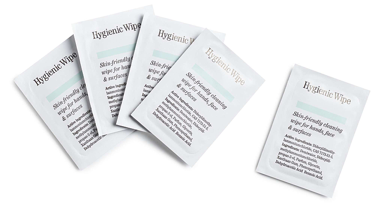 Hygienisk våtserviett liten 71x51mm   3000stk