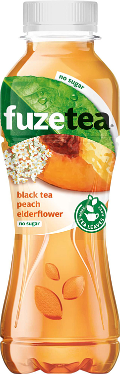 Fuze tea peach elderflower no sugar fl  12x400ml