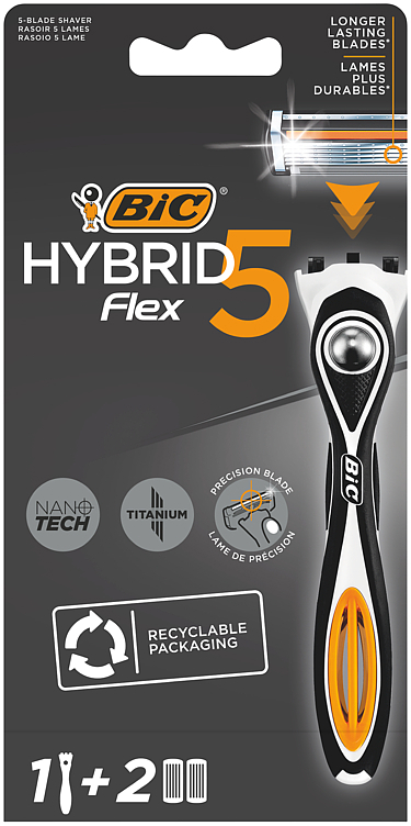Barbergøvler for menn hybrid 5 flex   2stk