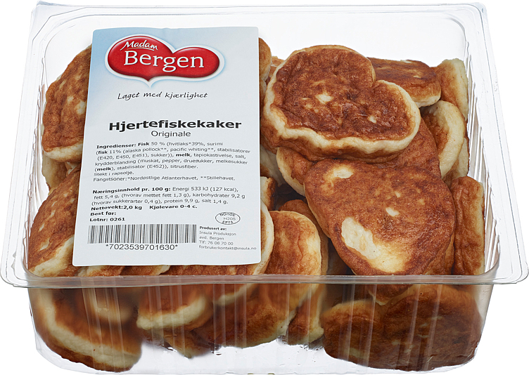 Hjertefiskekaker original   2kg