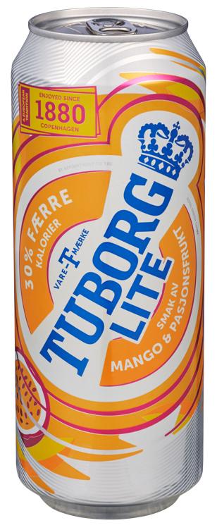 Tuborg lite mango & passion   4,5%   24x50cl