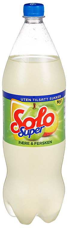 Solo super pære & fersken  8x1,5l