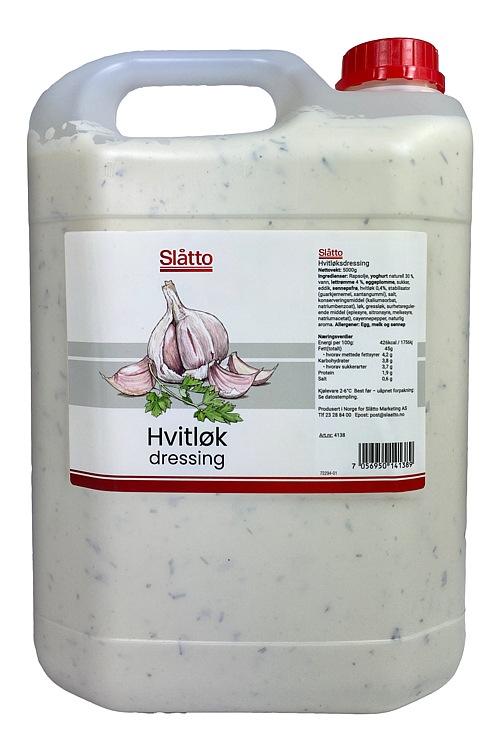 Hvitløksdressing m/yoghurt   5kg