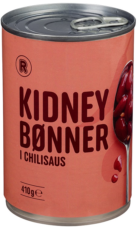 Kidneybønner i chili  410g