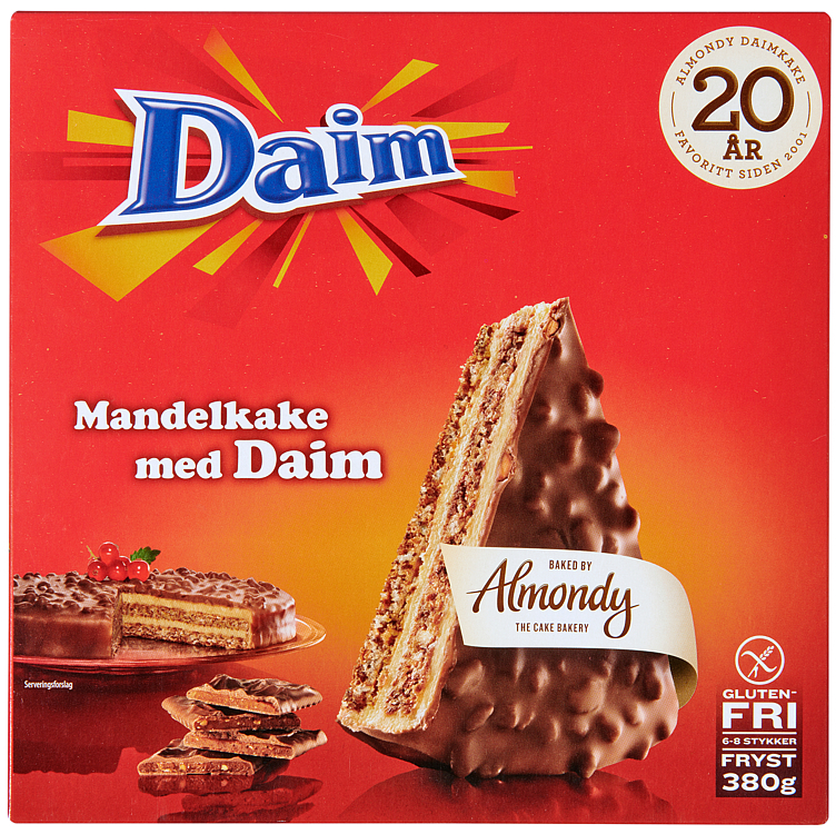 Mandelkake med daim   380g