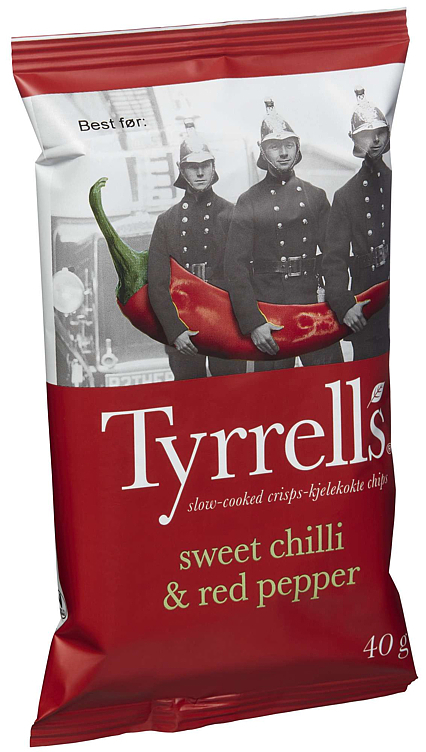 Tyrrells sweet chilli & red pepper   40g