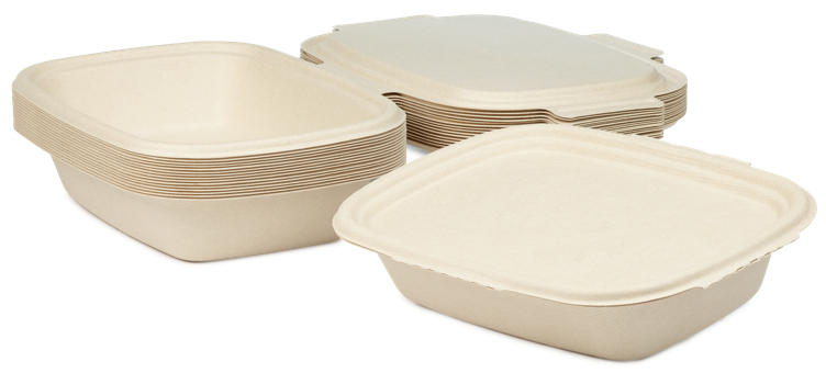 Boks shield bagasse 1 rom brun 1200ml  50stk