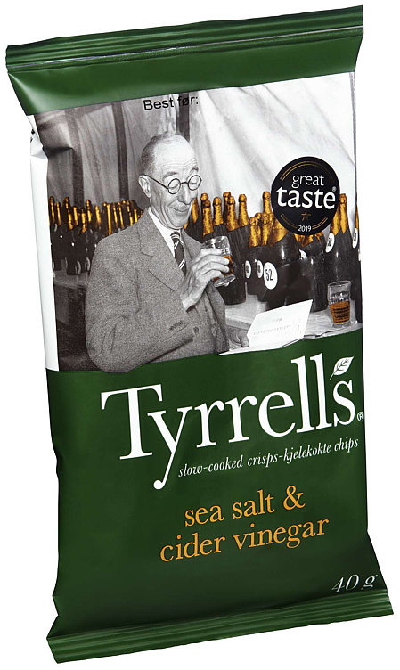 Tyrrells havsalt & cider vinegar   40g