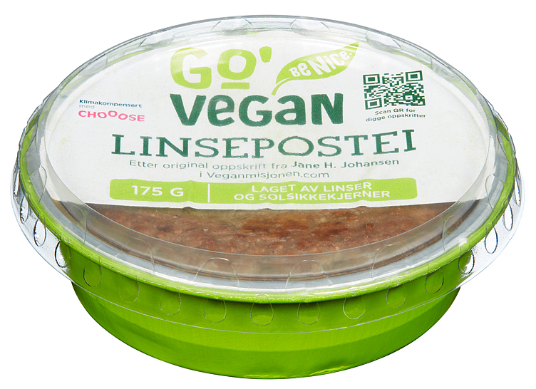 Go'vegan linsepostei 175g