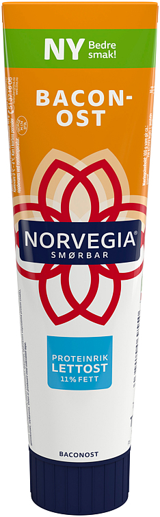 Norvegia lett baconost tube   165g