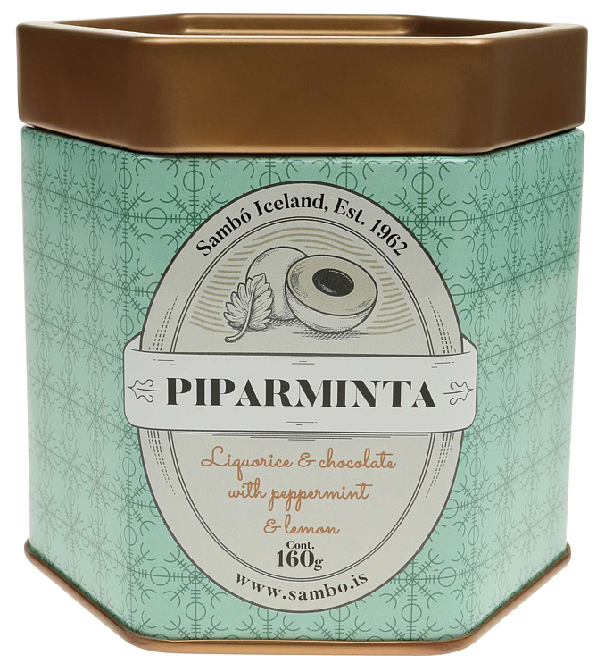 Piparmint white chocolate w/peppermint & lime flavor   160g
