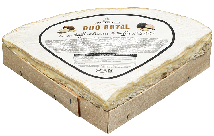 Brie de meaux med trøffel ca950g   kg