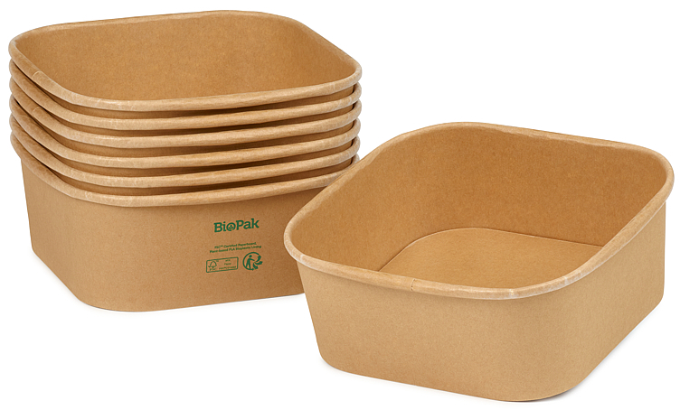 Box brick large pap/pla brun 1200ml  40stk