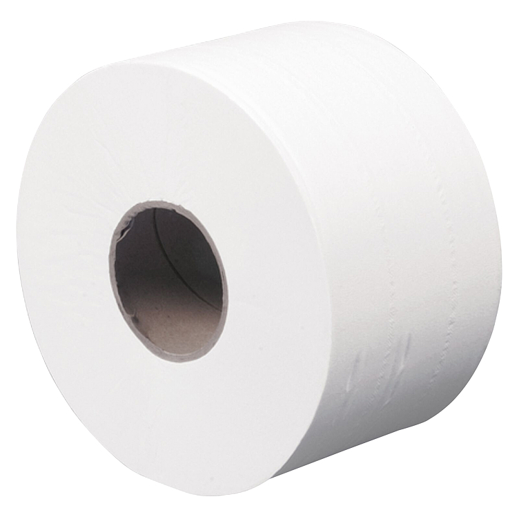 Toalettpapir jumbo mini 2-l hvit 100% nyfiber  170m