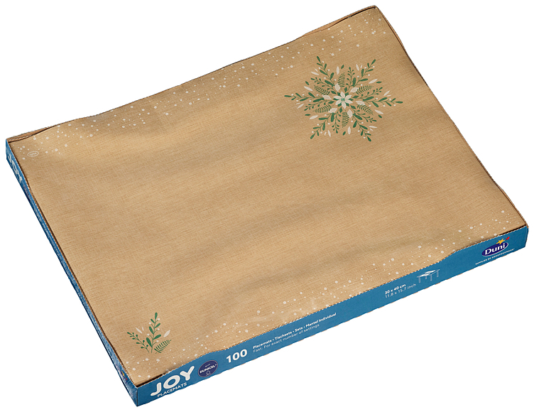 Bordbrikke dunicel natural charm 30x40cm   100stk