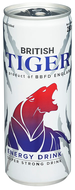 British tiger orginal med lett limesmak   24x250ml