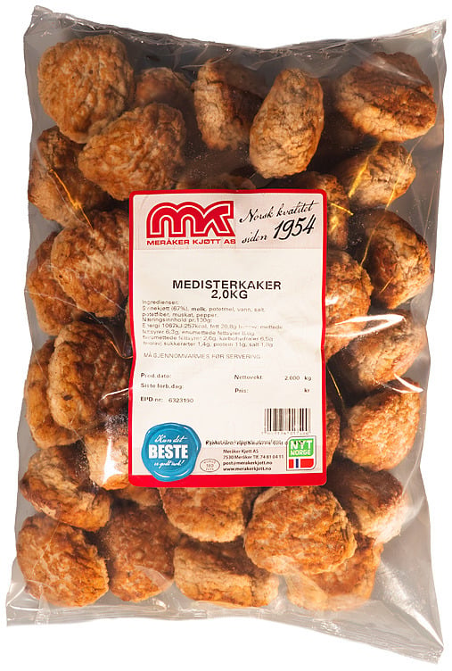 Medisterkaker pannestekte kjøl  2kg