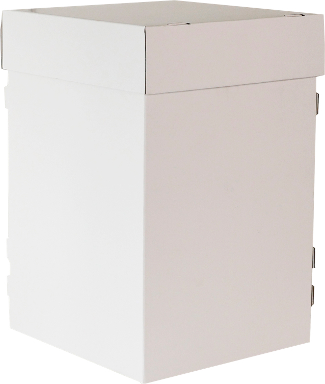 Kakeeske hvit ekstra høy 360x360x545mm   3stk