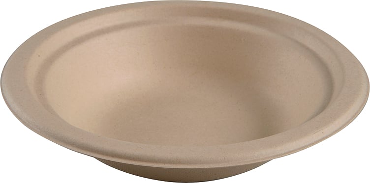 Fiber bowl 3,8cm ø18, 400ml natur bagasse  50pce