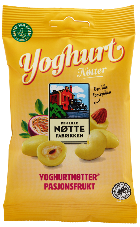 Yoghurtnøtter pasjon  70g