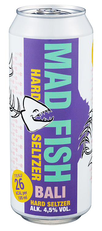 Mad fish hard seltzer bali   4,5%   24x50cl