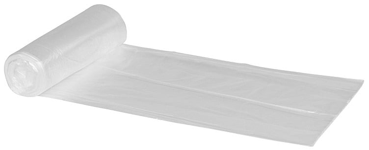 Garbage bag clear 30l 50x60cm 7my hdpe/virign  50pce