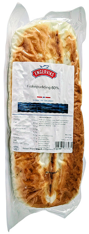 Fiskepudding 60% surimifri   800g