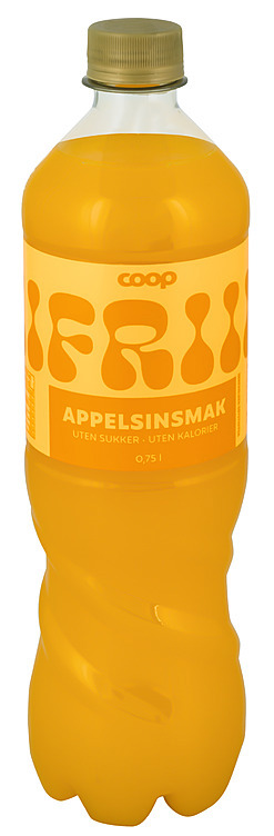Leskedrikk frii m/appelsin u/sukker  0,75l