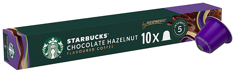 Starbucks chocolate hazelnut x10  51g
