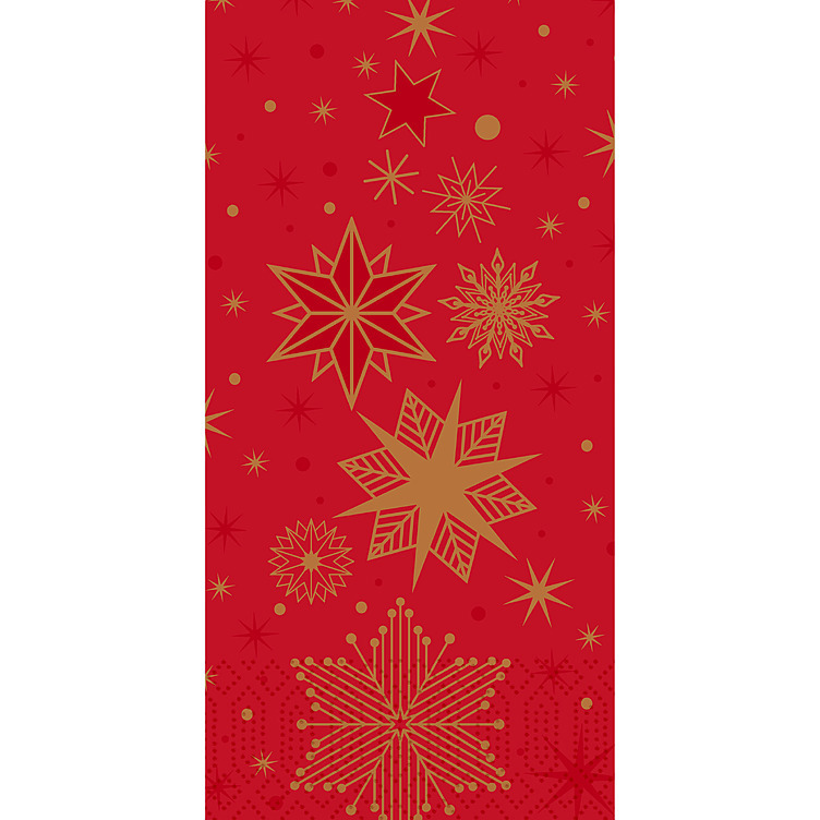 Serviett 3l 40cm 1/8hbr stargazing red  250stk