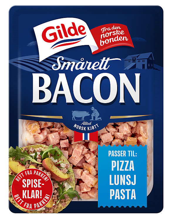 Smårett med ekte bacon  180g