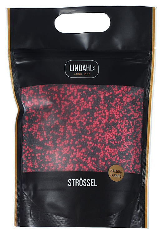 Strøssel bringebær/lakris  1kg