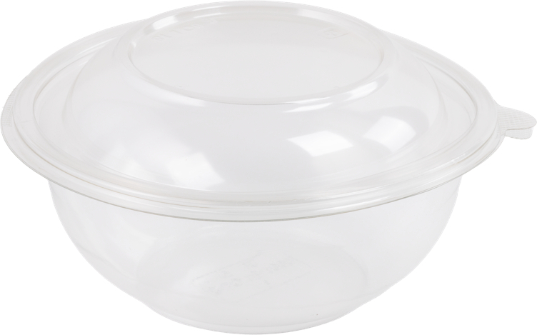 Salatskål rund klar 1000ml 187mm pet  400stk