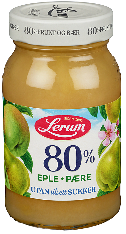 Eple-pæresyltetøy u/tilsatt sukker   320g