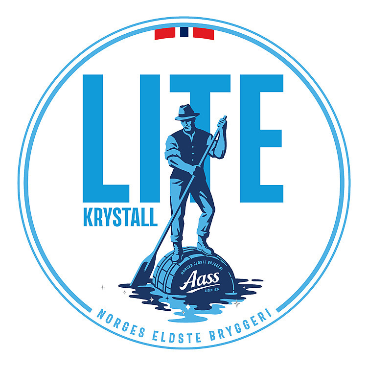 Aass lite krystall stålfat  4,5%  20l