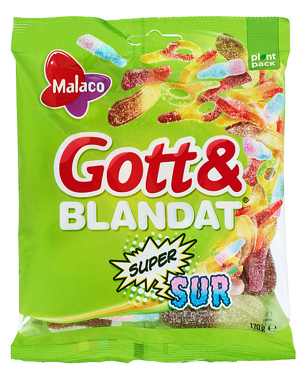 Godt&blandet supersur 170g