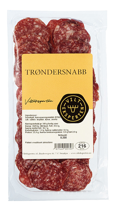 Trøndersnabb skåret speket  200g
