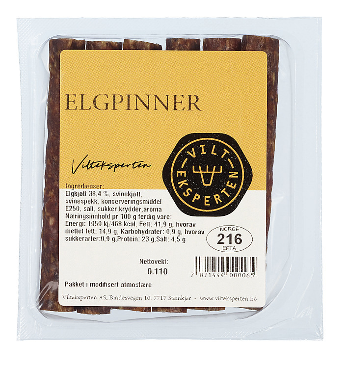 Elgpinner speket  110g