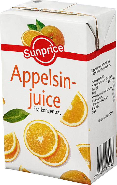 Appelsinjuice  250ml