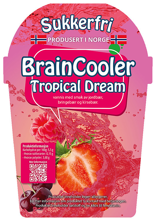 Sukkerfri slush tropical dream 1l