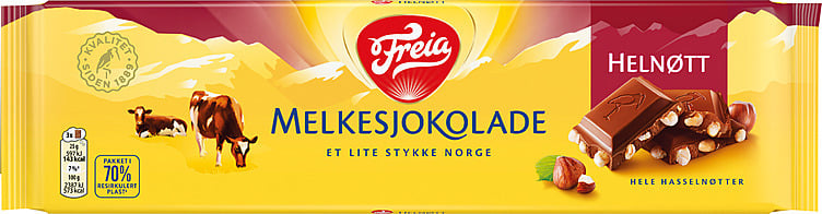 Melkesjokolade helnøtt 200g
