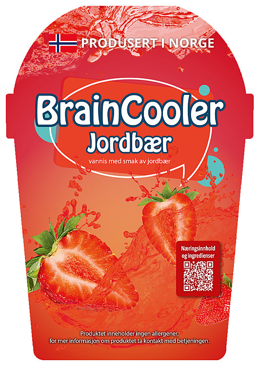 Braincooler slush jordbær 1l
